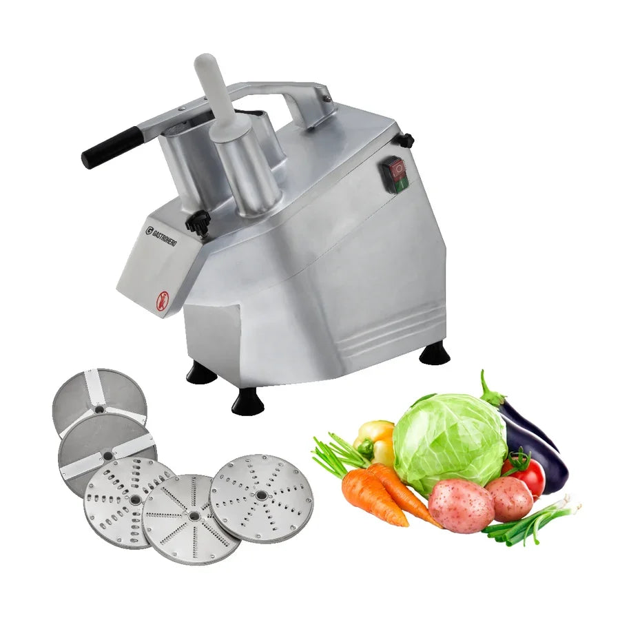 Coupe-légumes Eco avec 5 disques inclus, 300 kg/h, aluminium