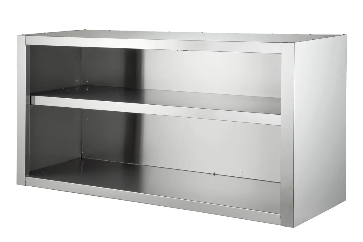 Placard mural en inox avec 1 étagère centrale, 1000 x 400 x 650 mm