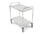 Chariot de service en inox, 2 niveaux
