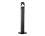 Cendrier sur pied, noir, 108 cm