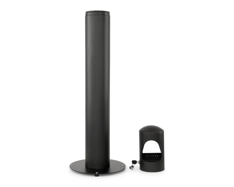 Cendrier sur pied, noir, 108 cm