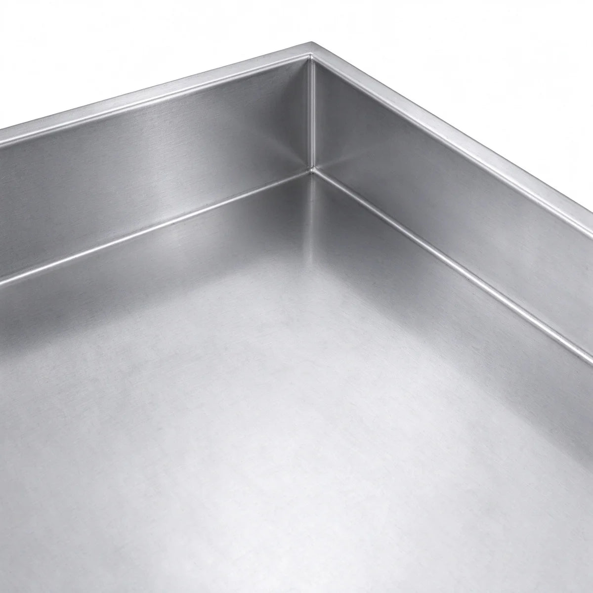 Table de travail d’angle en inox Basic 1000x600 mm - avec étagère basse et dosseret
