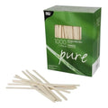 Papstar 1000 bâtonnets mélangeurs, bois pure 17,8 cm x 5 mm