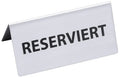 Panneau de table RÉSERVÉ, largeur 120 mm, hauteur 55 mm