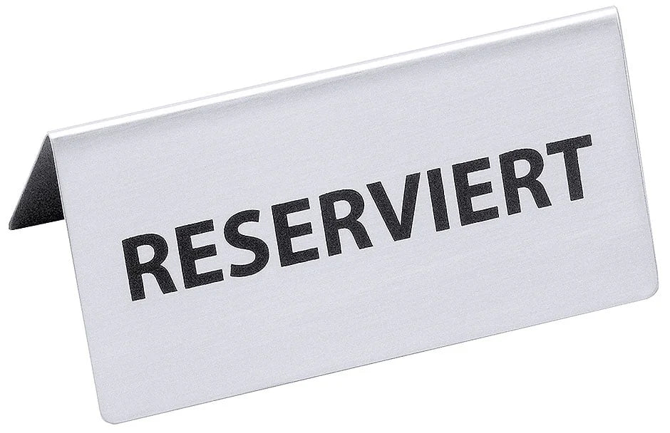 Panneau de table RÉSERVÉ, largeur 120 mm, hauteur 55 mm