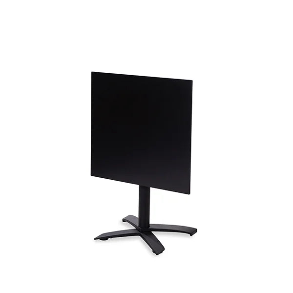 Feros Plateau de table HPL noir 700x700 mm