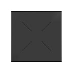 Feros Plateau de table HPL noir 700x700 mm