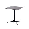 Table de terrasse Feros X Cross basse Noir 740 mm, 11001, plateau de table HPL 700 x 700 mm