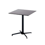Table de terrasse Feros X Cross basse Noir 740 mm, 11001, plateau de table HPL 700 x 700 mm