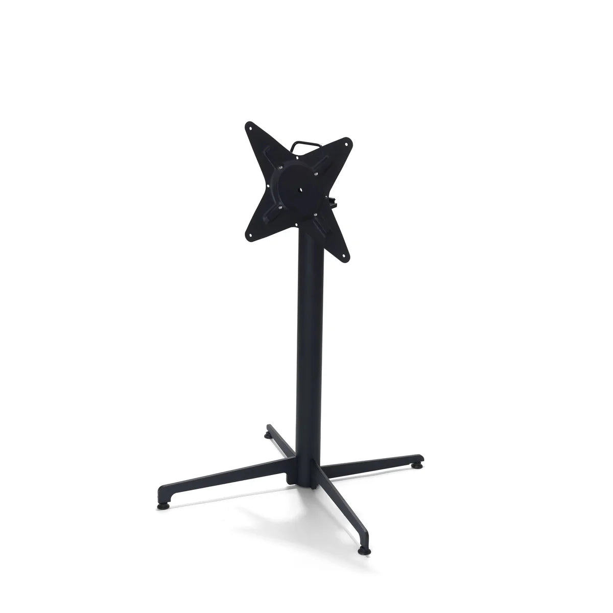 Table de terrasse Feros X Cross basse Noir 740 mm, 11001, plateau de table HPL 700 x 700 mm