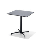 Table de terrasse Feros X Cross basse Noir 740 mm, 11001, plateau de table HPL 700 x 700 mm