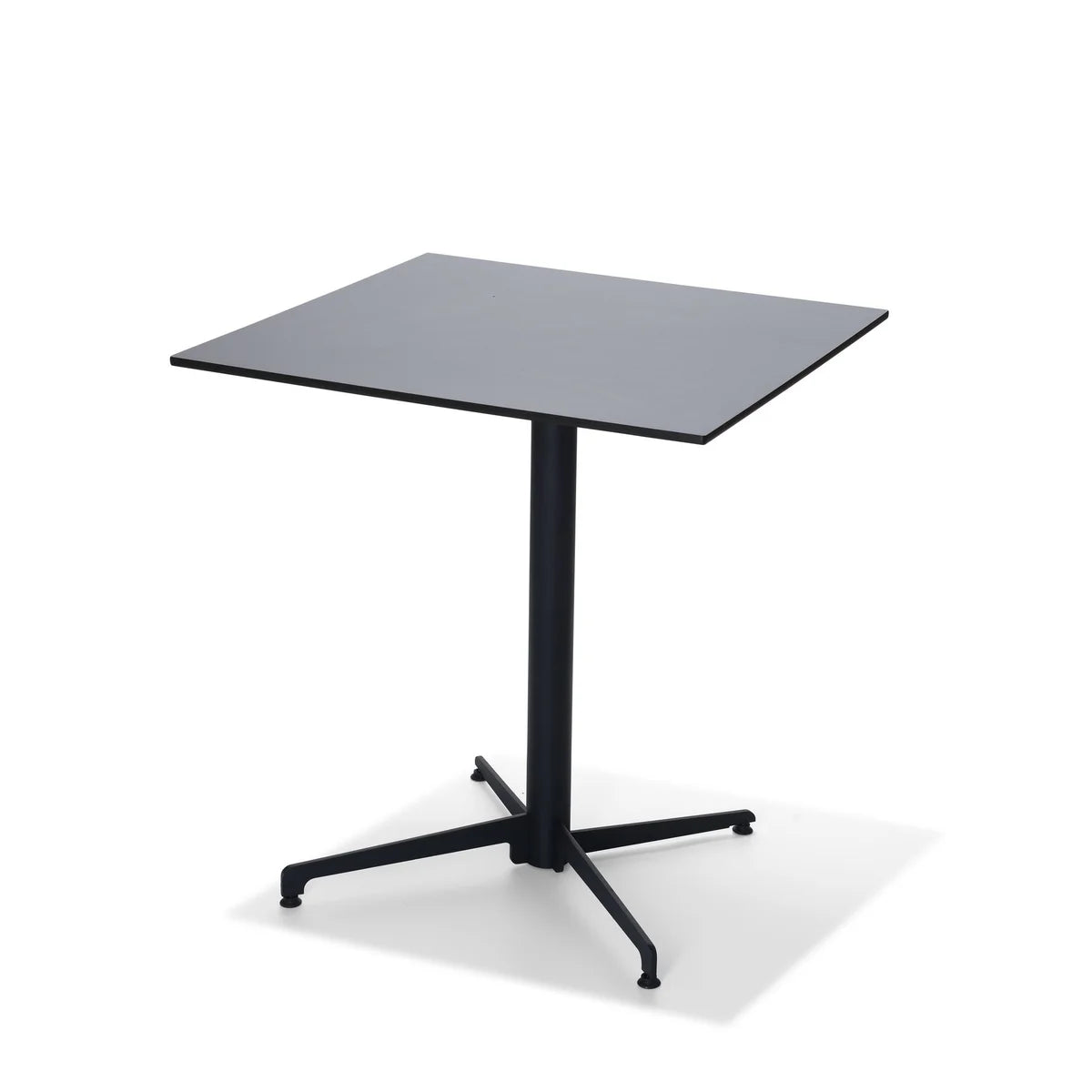 Table de terrasse Feros X Cross basse Noir 740 mm, 11001, plateau de table HPL 700 x 700 mm