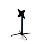 Table de terrasse Feros X Cross basse Noir 740 mm, 11001, plateau de table HPL 700 x 700 mm