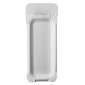 Papstar 250 assiettes, carton pur rectangulaire 8 cm x 21 cm blanc avec poignée