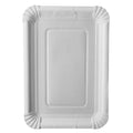 Papstar 250 assiettes, carton pure rectangulaire 18 cm x 26 cm blanc