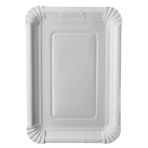 Papstar 250 assiettes, carton pure rectangulaire 18 cm x 26 cm blanc