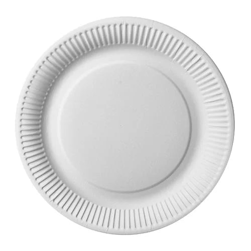 Papstar 50 assiettes, carton pur rond Ø 26 cm blanc extra résistant