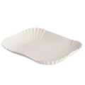 Papstar 250 barquettes, carton pure rectangulaire 13 cm x 17,5 cm x 3 cm blanc