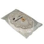 Papstar 500 dentelles à moka ovales 24 cm x 16,5 cm blanches