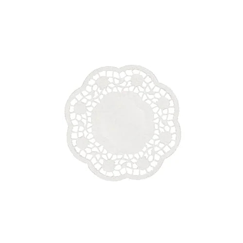 Papstar 1000 dentelles rondes pour assiettes et tasses Ø 10 cm blanc