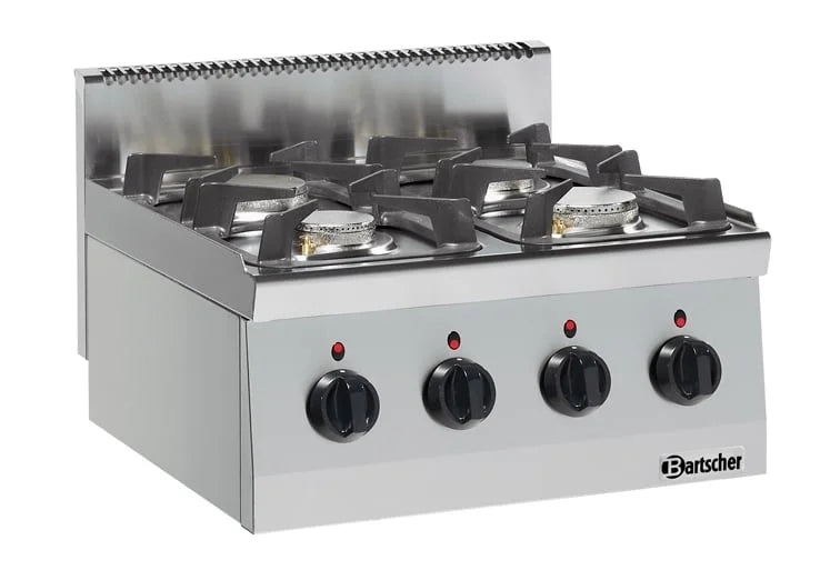 Bartscher cuisinière à gaz 600 Imbiss 600x600 - appareil de table