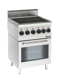 Bartscher cuisinière vitrocéramique 600 Imbiss avec four électrique multifonction
