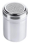 Saupoudreuse en acier inoxydable 18/10, sans poignée, hauteur 95 mm, 0,3 Lt.