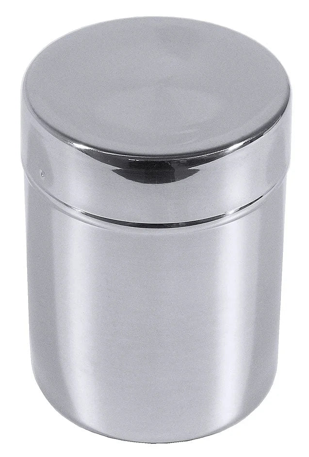 Boîte à épices, en acier inoxydable 18/10, 0,3 Lt., diamètre 7 cm, hauteur 9,5 cm
