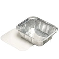 Papstar Barquette en aluminium avec couvercle intérieur, 11,4 x 14 x 4,2 cm, contenance : 500 ml - 25 pièces par paquet