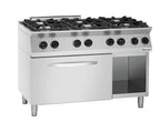 Cuisinière à gaz MFG7360, 6 feux, four électrique