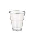 Papstar 70 gobelets à boissons froides, PLA pure 0,3 l Ø 9,5 cm x H : 11 cm transparent cristal avec bord mousse