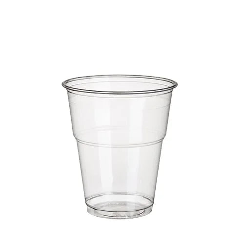 Papstar 70 gobelets à boissons froides, PLA pure 0,3 l Ø 9,5 cm x H : 11 cm transparent cristal avec bord mousse