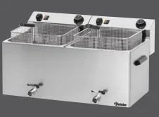 Friteuse électrique Bartscher PROFI 2 cuves de 10 Litres chacune avec robinet de vidange