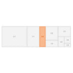 Bac GN en porcelaine, GN 2/4, 65 mm Cellana, env. 3,30 l