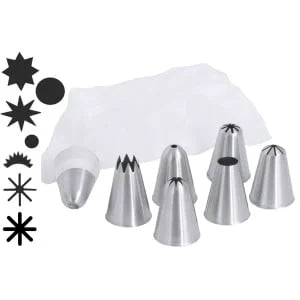 Set de douilles à pâtisserie 7 pièces
