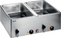 Bain-marie 160 2x1/1 GN, 150 mm, avec robinet