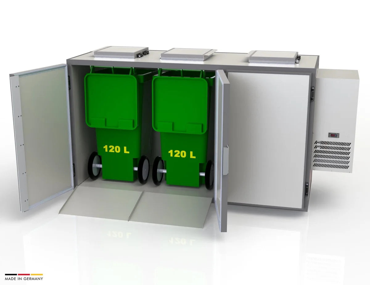 Hefa refroidisseur de déchets 3x 120L
