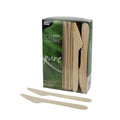 Papstar 100 couteaux, bois « pure » 16,5 cm