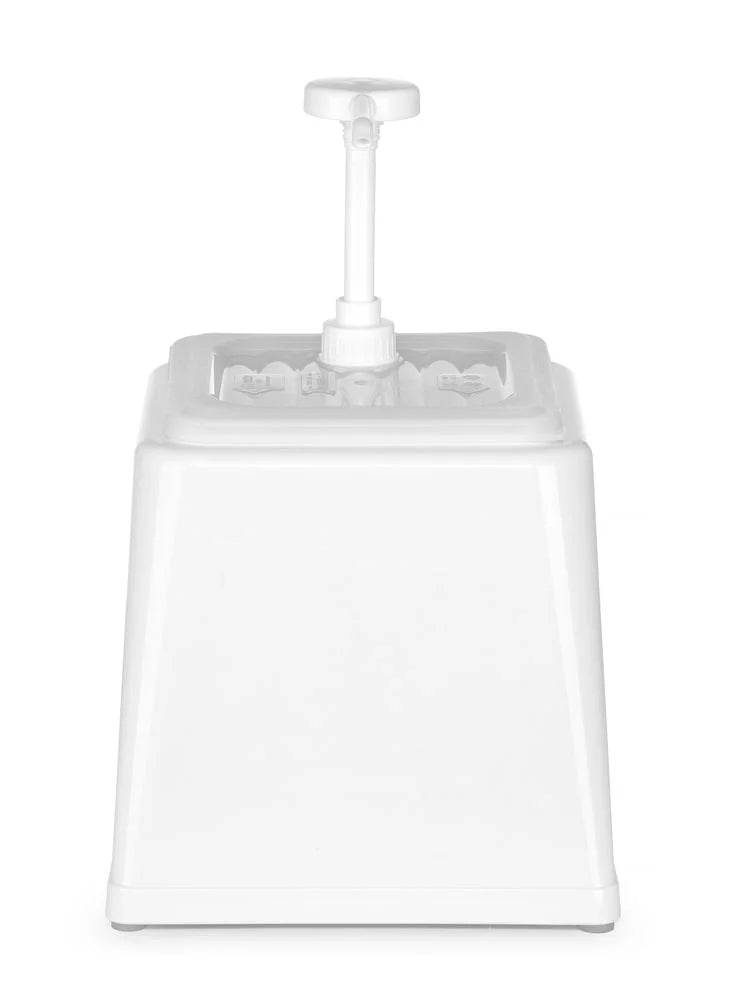 Distributeur de sauces à pompe Hendi, 2,5L, jaune, 230x210x(H)250mm