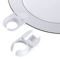 Clip d’assiette / porte-verre, diamètre intérieur : 3 cm, longueur 8 cm