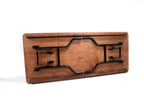 Feros table de banquet rectangulaire 2200x760 mm