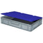 Couvercle à charnière pour bac Europe empilable - bleu
