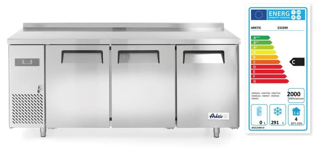 Kitchen Line Table de congélation 3 portes 390 Litres