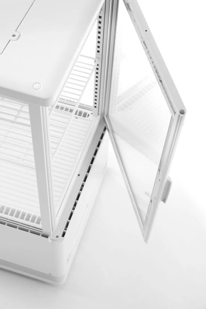Vitrine de comptoir noire 78 l anti-buée hauteur 966 mm