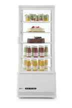 Vitrine de comptoir blanche 98 l anti-buée hauteur 1116 mm