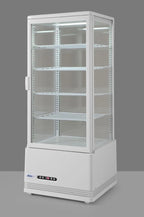 Vitrine de comptoir blanche 98 l anti-buée hauteur 1116 mm