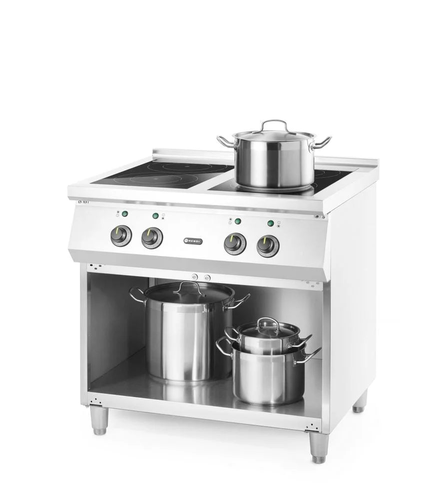 Hendi cuisinière à induction 4 zones, 400V/17000W, 800x720x(H)854mm