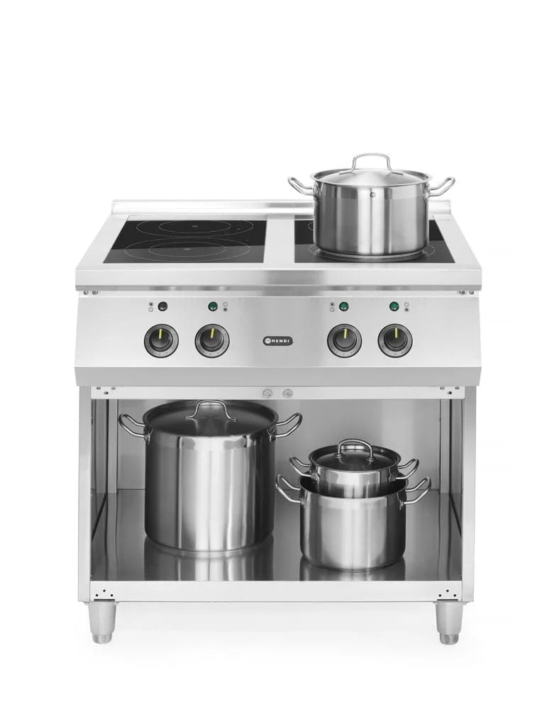 Hendi cuisinière à induction 4 zones, 400V/17000W, 800x720x(H)854mm
