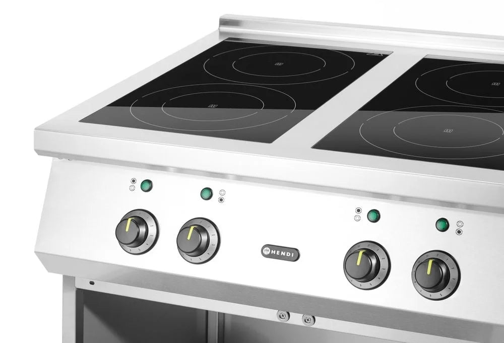 Hendi cuisinière à induction 4 zones, 400V/17000W, 800x720x(H)854mm