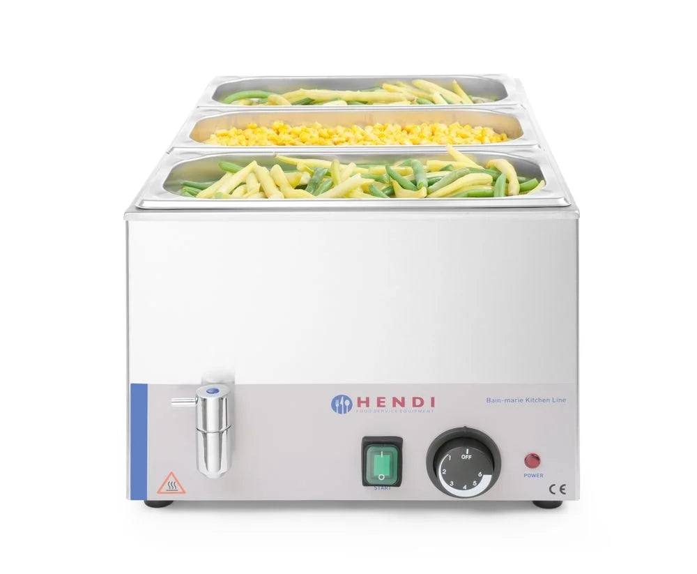 Bain-marie électrique Eco Line avec robinet de vidange